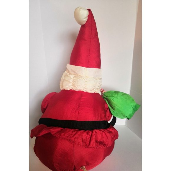 Stuffed Santa Claus International Silver Co Parachute Nylon Plush 18” - Picture 2 of 5